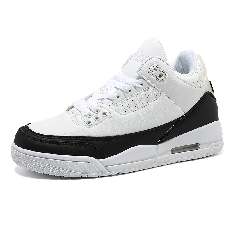 男鞋篮球鞋中低帮皮面复古经典明星训练鞋春秋系带耐磨防滑运动鞋