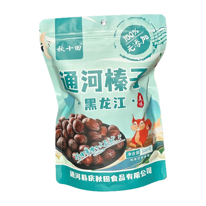 秋十田通河榛子笨炒榛子500g/袋