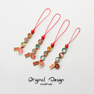 十二生肖三合钥匙扣挂件手机U盘包包吊坠汽车钥匙链圈环情侣饰品