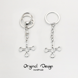 化学元素RNA理科生钥匙扣环挂件网红ins包包挂饰圈链创意小礼品