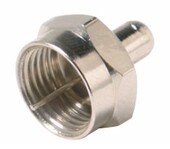 75欧电视终端电阻匹配头电视线路负载抗干扰英制F头全铜