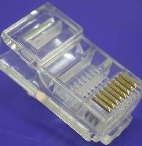 高品质RJ45网络网线八芯水晶头8P8C符合AMP标准网线头
