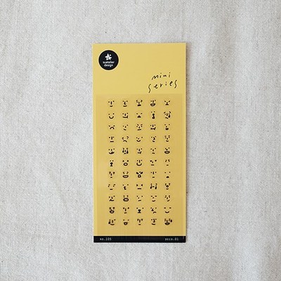 韩国sonia贴纸迷你表情标记贴