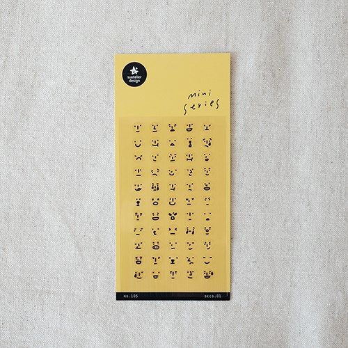 韩国sonia贴纸迷你表情标记贴