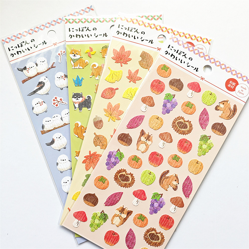 日本GAIA贴纸可爱の秋系列
