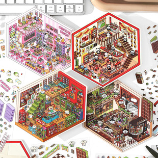 饰贴 立体小屋手帐装 Infeel.Me微缩场景贴纸 今日营业中系列④