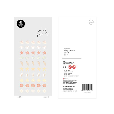 韩国sonia贴纸迷你系列deco.21