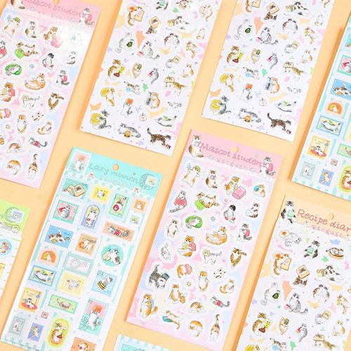 寄语贴纸窝系可爱喵系列