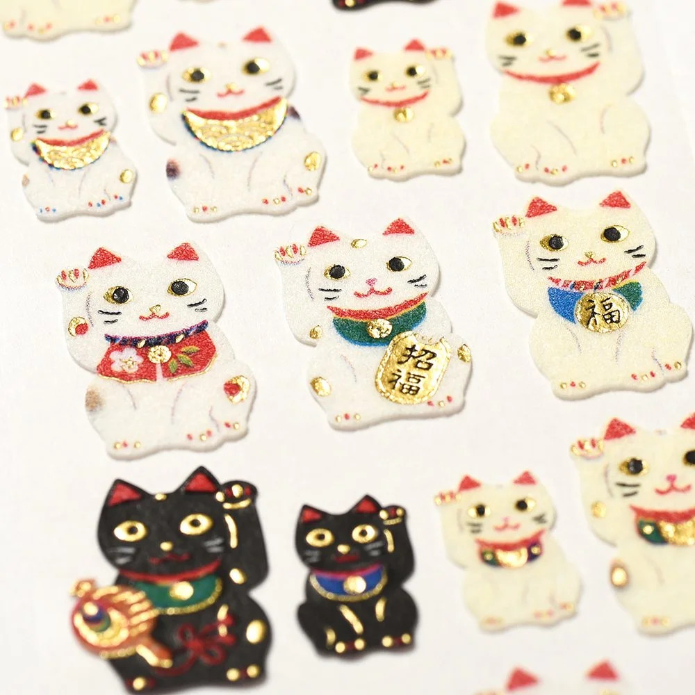 日本G.C.PRESS贴纸好运招财猫