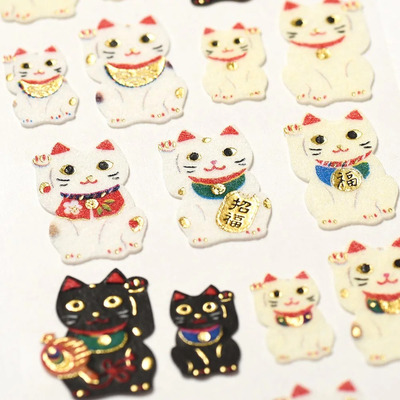 日本G.C.PRESS贴纸好运招财猫