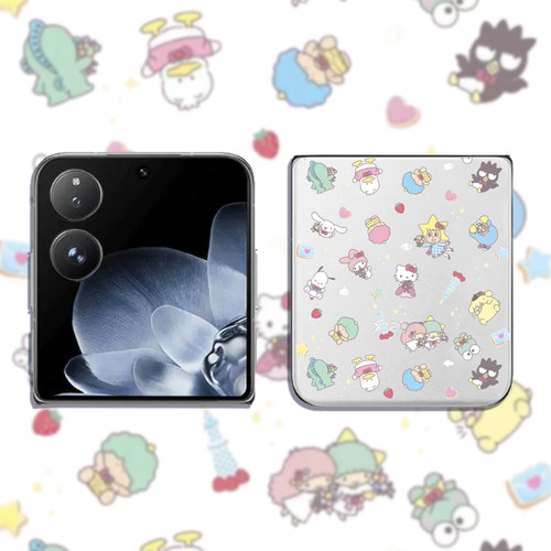 双子星适用适用小米mix flip2手机壳华为Pocket2折叠屏purax三星zflip5/6/7全包razr60/50透明荣耀magicvflip