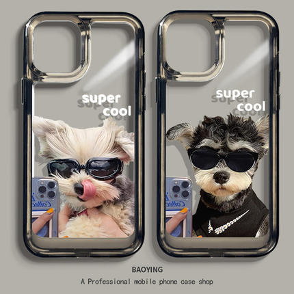 雪纳瑞手机壳适用苹果17air狗狗iphone15promax情侣ip14搞16怪13男12mini超萌x女xr可爱xs/8plus小狗11透明7