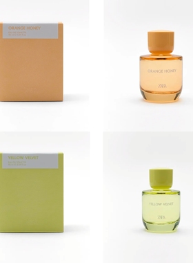 zara黄色丝绒Velvet＋橙蜂蜜Honey淡香水国内正品代购西班牙香水