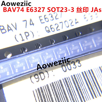 20个 BAV74 E6327 SOT23-3 丝印 JAs 50V 200mA  开关二极管 进口