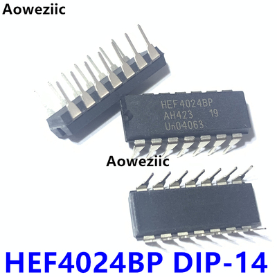 1个 HEF4024BP DIP-14 直插 计数器IC 二进制计数器芯片 进口原装
