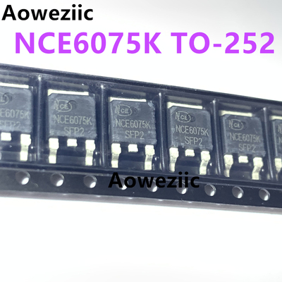 10个 NCE6075K TO-252 贴片 N沟道 耐压60V 电流75A 场效应管原装