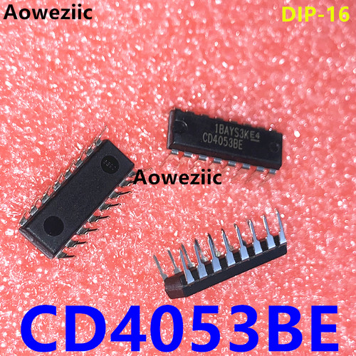 CD4053BE DIP-16 直插 CMOS多路选择开关-三组二路模拟开关 进口