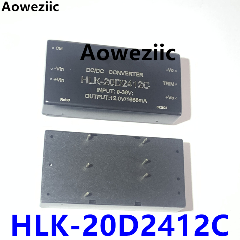 HLK-20D2412C DC-DC隔离电源模块 宽电压9~36V转12V 20W 24V转12V