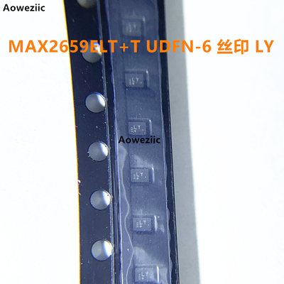 10个 MAX2659ELT+T UDFN-6 丝印LY GPS/GNSS低噪声射频放大器芯片