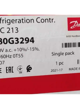 丹佛斯 冷冻温控器 ERC213 080G3294 danfoss 冷柜冷冻冷库温控器