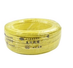 美河单芯硬线BV1.5mm2×100m黄色电线电缆家用电线 空调线 单芯线