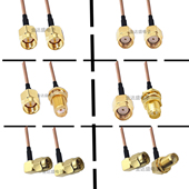 SMA公转SMA母转SMA母连接线射频线同轴线天线延长线SMA公头对母头