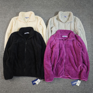 户外珊瑚绒抓绒衣女款 秋冬双面绒外套家居服保暖抗静电冲锋衣内胆