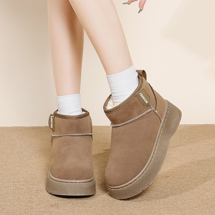 2025新款雪地靴女冬季厚底加绒