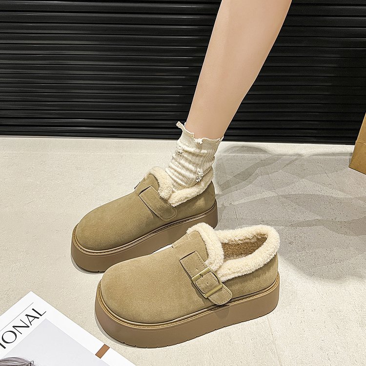 2025新款冬季加绒加厚时尚勃肯鞋