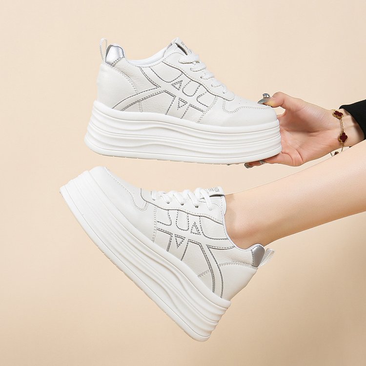 内增高小白鞋2026春秋新款小个子