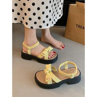 踩屎感凉鞋女2026新款夏季外穿配裙子百搭不累脚女士罗马沙滩凉鞋