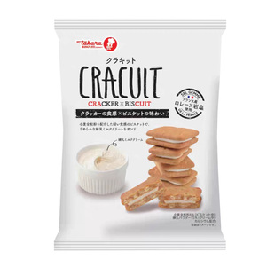 日本进口Takara宝制果炼乳奶油夹心饼干海盐曲奇办公室零食
