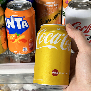 香港进口玉泉忌廉汽水330mL西柚碳酸饮料怡泉可口可乐港版苏打水