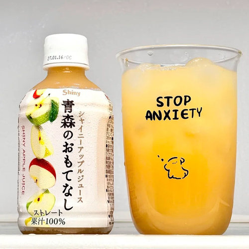 日本进口Shiny青森绿苹果汁280ml