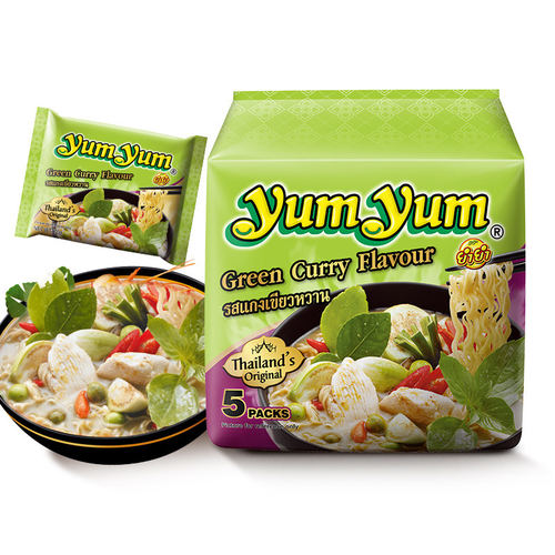 养养泰式冬阴功青咖喱泡面70g*5袋方便面海鲜进口袋面速食宵夜