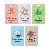 韩国原装 skin79新鲜庄园面膜蜗牛芦荟珍珠红参补水保湿 弹力美白