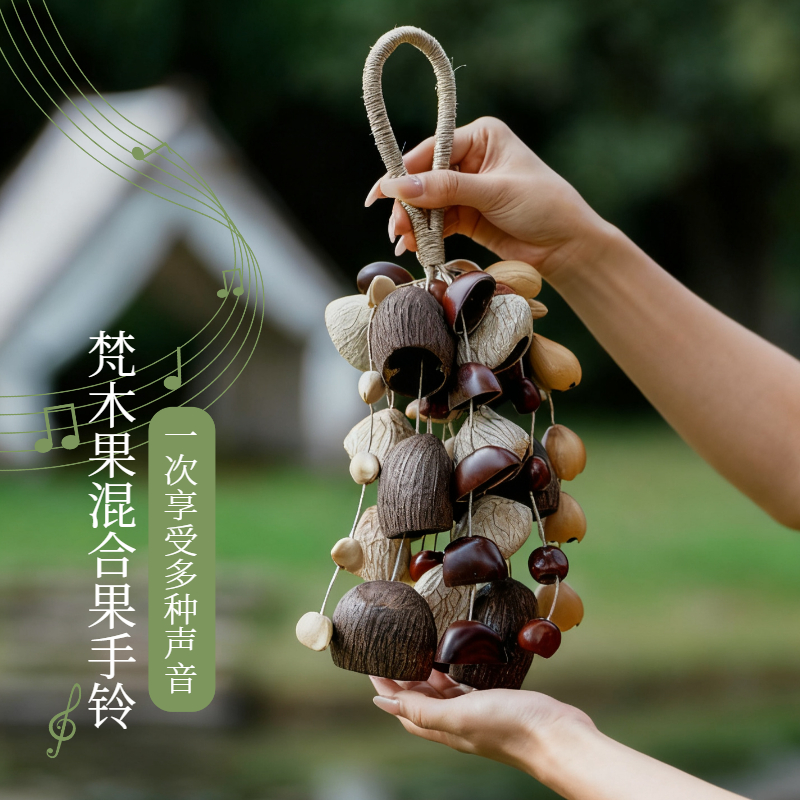 梵木果果壳天然疗愈礼物乐器