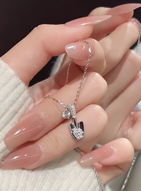 S925纯银暴富银铲铲项链女精品