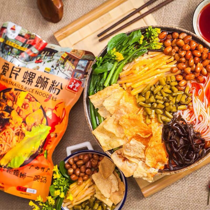何氏爱民螺蛳粉320g*5/10包柳州正宗袋装香辣螺狮粉广西特产美食