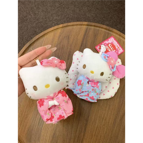 和服三姐妹日系和服hellokitty公仔包包挂件毛绒娃娃女生钥匙扣