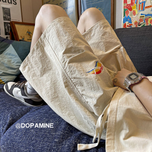 多巴胺男士沙滩短裤薄款百搭五分裤休闲透气裤子-A950TP30控68图片