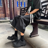 美式宽松休闲裤子男夏季风七分裤2025过膝短裤-A921TP38控58，男装牛仔裤，电商B241