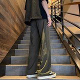 冰丝垂坠感高级感西裤男绑腰带裤子阔腿西装裤潮-A1045TP45控68，男装西裤，电商B241