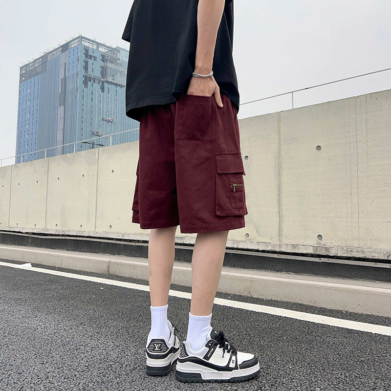 工装短裤美式夏季休闲中裤宽松直筒机能五分裤子-A1056TP30控48,男装牛仔裤,电商B241