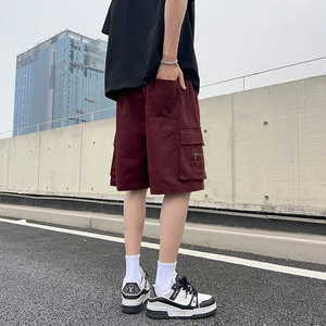 工装短裤美式夏季休闲中裤宽松直筒机能五分裤子-A1056TP30 控48图片