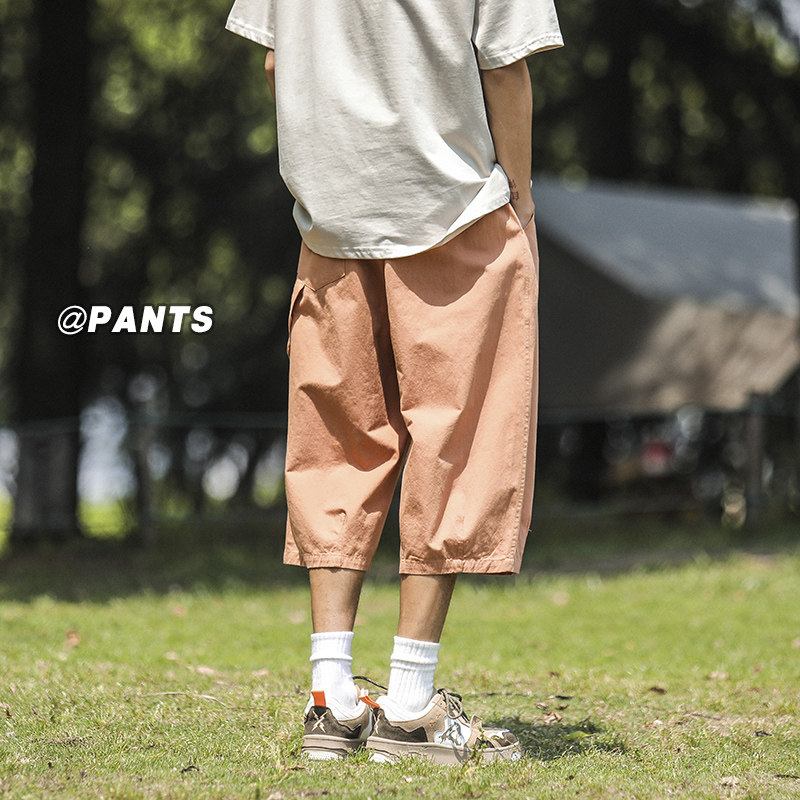 夏季2026男士七分裤休闲宽松薄款长裤凉感透气裤子-A921TP38控59,男装牛仔裤,电商B241