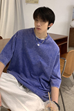 扎染水洗短袖T恤男夏季宽松青少年上衣彩色无性别体恤A845P30控48，男装T恤，电商B241