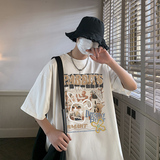 男士短袖t恤潮流印花宽松休闲半袖纯上衣男B241-A877TP25控39，男装T恤，电商B241