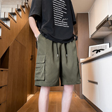工装短裤美式宽松休闲日系中裤夏装高级五分裤子-A1056TP30控48，男装休闲裤，电商B241