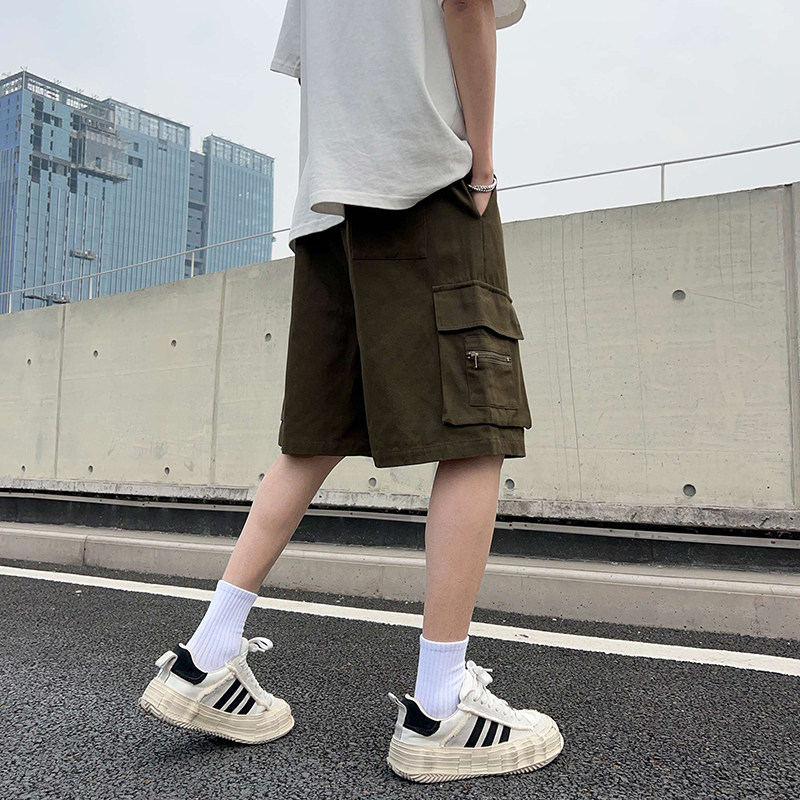 工装短裤美式夏季休闲中裤宽松直筒机能五分裤子-A1056TP30控48,男装休闲裤,电商B241